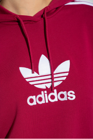 Adidas tape overhead hoodie pink online